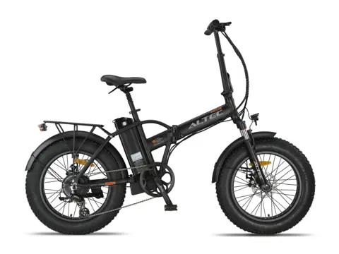 Altec Focus Fatbike Vouwfiets 20 Inch 42 cm Unisex 8V Schijfrem Matzwart