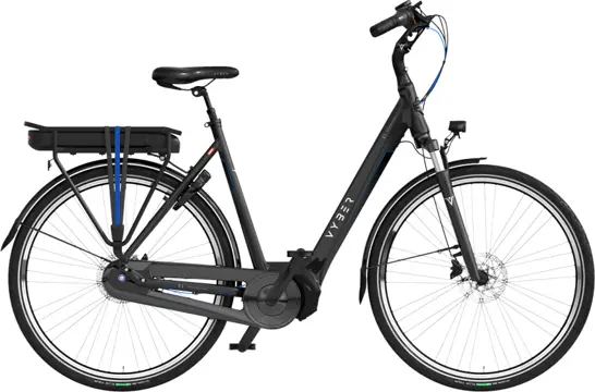 Vyber Ride E1 630Wh 28 Inch 57 cm Dames 7V Hydraulische schijfrem Zwart/Blauw