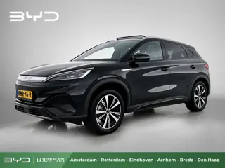 BYD ATTO 3 Comfort 60 kWh | Modeljaar 2025 | Zwart Leder | 18" glossy velgen | Regensensor |
