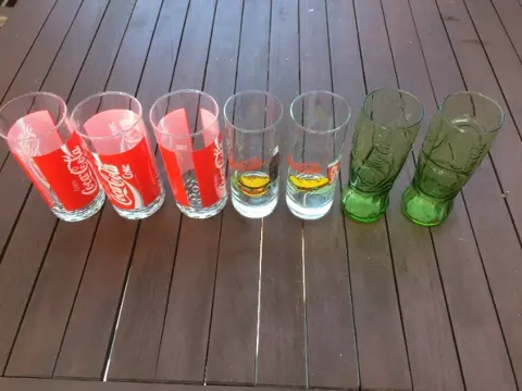 Coca cola glazen ( 7stuks )