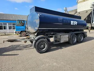 Magyar Drawbar Tank Trailer 3 assen trommelremmen bladvering (stalen vering) PM2447