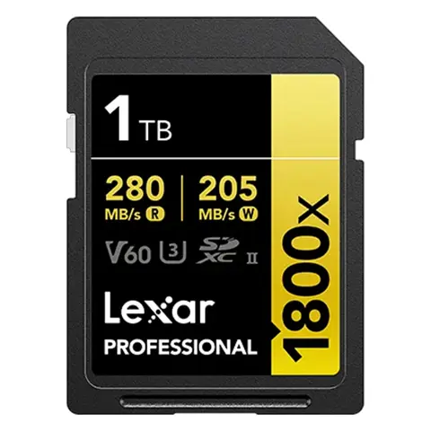 Lexar SD Pro Gold Series UHS-II 1800X 1TB V60