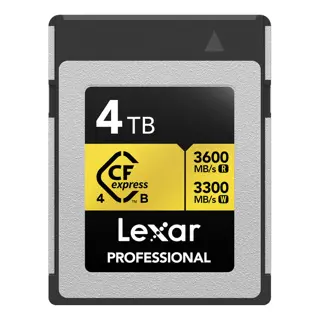 Lexar CFexpress Pro Type B Gold 4.0 Series 4TB - R3600/W3300