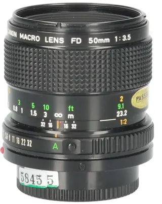 Tweedehands Canon FD 50mm f/3.5 Macro CM5845