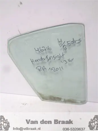 Honda Insight 2009-2014 Scheerruit portier rechts achter
