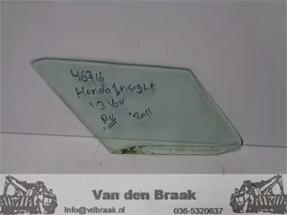 Honda Insight 2009-2014 Scheerruit portier rechts voor