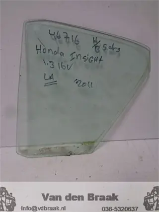 Honda Insight 2009-2014 Scheerruit portier links achter