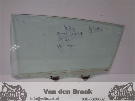 Honda Insight 2009-2014 Ruit portier links achter