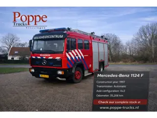 Mercedes-Benz 1124 F | 4x2 | Firetruck | 1997 | 35,206 KM | Automatic