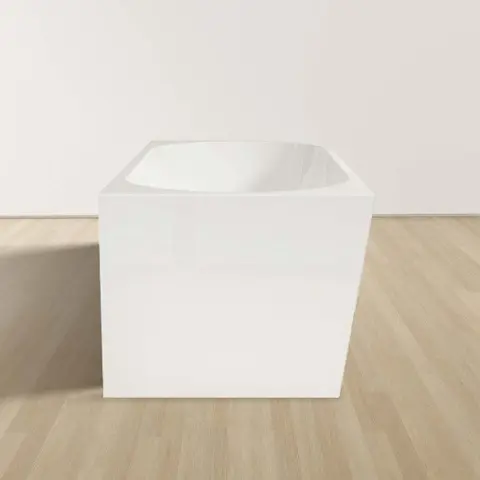 ALONI VRIJSTAAND HOEKBAD LINKS (170X78 CM) PUSH UP MAT WIT