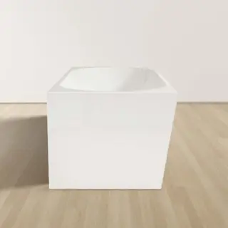 ALONI VRIJSTAAND HOEKBAD LINKS (170X78 CM) PUSH UP MAT WIT