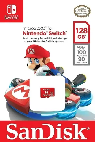 Sandisk MicroSDXC 128GB Memory Card (Mario)