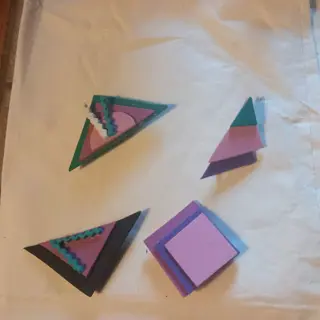 broche / speld, kunststof - home made