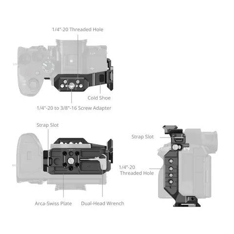SmallRig 6023 Hawklock Quick Release Half Cage For Sony A7 V / A7R V / A7 IV