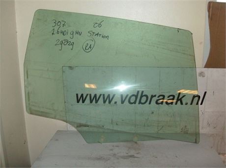 Peugeot 307 Break 2002-2009 Portierruit rechts achter