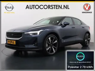 Polestar 2 Long Range 78kWh SOH 92% Leer Panoramadak Adap.Cruise Trekhaak Harman/Kardon®-Audio Memor
