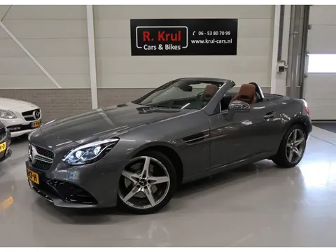 Mercedes-Benz SLC 200 AMG Leer Nekverwarming Panoramadak Navigatie Camera Ambiente verlichting 18 in