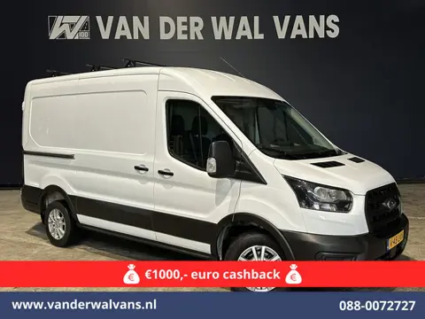 Ford Transit 2.0 TDCI L2H2 Euro6 Airco | 2450kg Trekhaak | LM velgen | Verwarmde voorruit Dakdragers