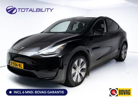 Tesla Model Y RWD 58 kWh | Panoramadak | Stoel-stuurverwarming | Zwart leder | Navigatie | Extra get