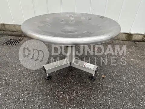 Record draaitafel Roestvrij staal, 120 cm Ø, instelbare snelheid