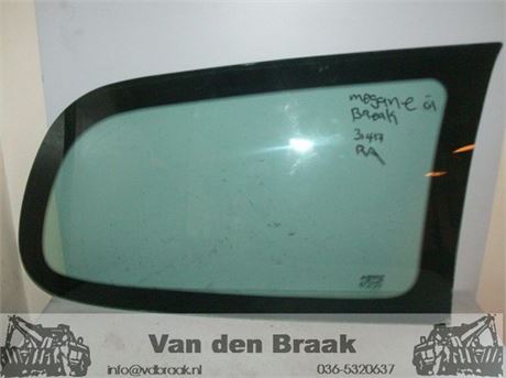 Renault Megane Break 1999-2002 Rechts achter zijraam (plak)