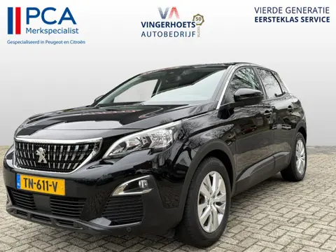 Peugeot 3008 130 Pk Benzine * Luxe Uitvoering * Zwart Lederen Bekleding * Navigatie * Trekhaak * Cli
