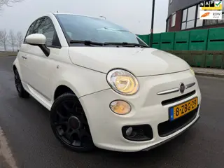 Fiat 500 0.9 TwinAir Turbo 500S BJ 2014 AIRCO/LEER/17 INCH !! ORG NL AUTO !! ZEER NETJES !!