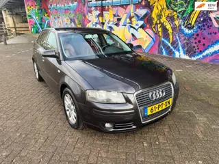Audi A3 Sportback 2.0 TFSI Ambition automaat vol rood leer 200 pk super kanon rijd perfect airco ste