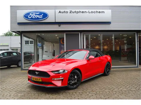 Ford Mustang Convertible 2.3 EcoBoost 290pk | NL-AUTO | ADAPTIEVE CRUISE | FULL LEDER | STOELVERKOEL