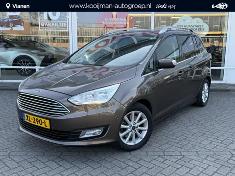 Ford Grand C-Max 1.0 Titanium 7p. Zeer zuinige auto, met veel opties en 7 zitplaatsen! ideale gezins