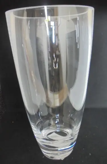 VAAS HELDER GLAS CONISCH 24 CM Nieuw