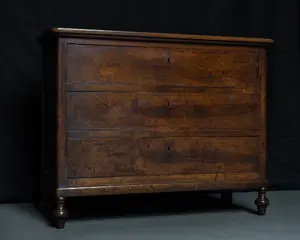 Antieke Ladekast Massief Hout Inndoors