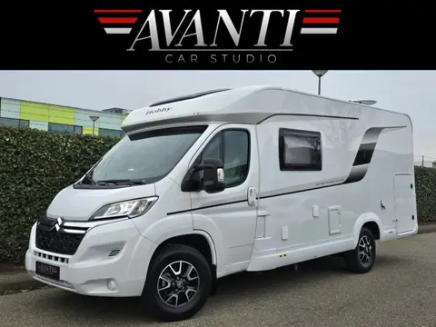 Hobby OPTIMA ONTOUR V65 GE SLECHTS 16.839 KM !! LUCHTVERING LENGTEBEDDEN TV + SATELLIET ZONNEPANEEL 