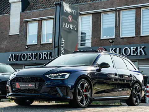 Audi A4 Avant 40 TFSI S edition PANO RS SCHAALSTOEL BLACK OPTIC 19 INCH CAMERA TREKHAAK BOMVOL!!