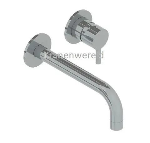 RVS316L inbouw wastafel mengkraan met uitloop