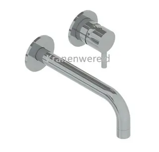 RVS316L inbouw wastafel mengkraan met uitloop