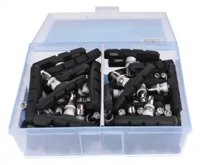 Elvedes remblokken V brake 72 x 15 mm zwart 50 stuks