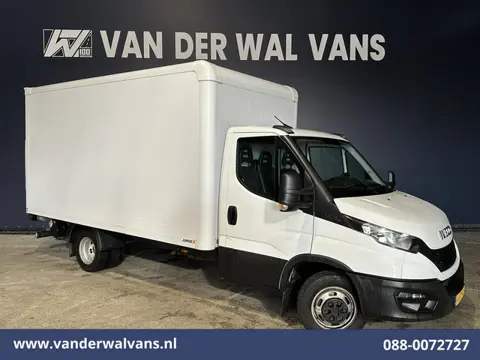 Iveco Daily 35C16H 157pk Dubbel Lucht Bakwagen 4.35m lang Laadklep Euro6 Airco | Bijrijdersbank