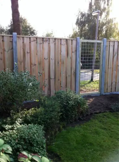 Hout/betonschutting €69, 99 per set