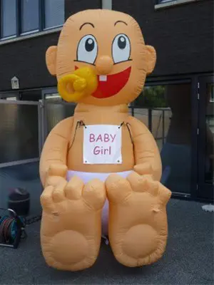 Opblaasbaby huren Hilversum | Huizen | Bussum | Amersfoort