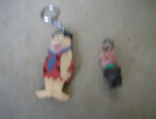 Fred flintstone en boo boo sleutelhangers