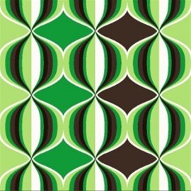 Retro groen mooie vlies behang 35
