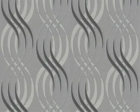 Retro grijs zilver vlies mooie behang 58