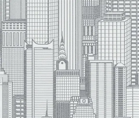 Zilver gebouwen mooie behang 71