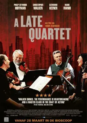 A LATE QUARTET filmposter.