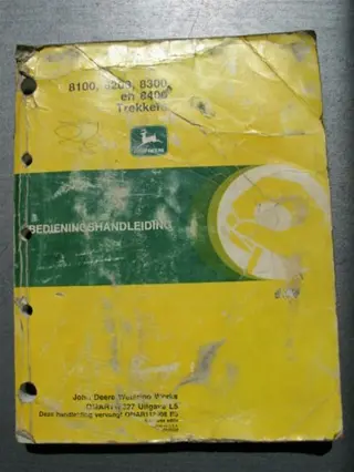 Manual JD 8100 t/m 8400