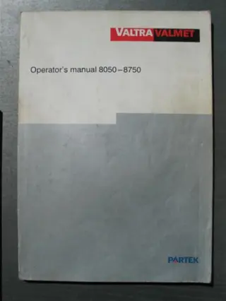 Manual Valmet 8050-8750