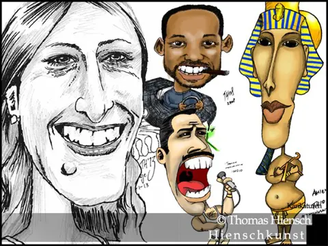 Kunstenaar biedt zijn diensten aan.