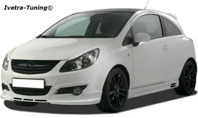 **IVETRA-TUNING** Voorbumperspoiler Opel Corsa D (3D)