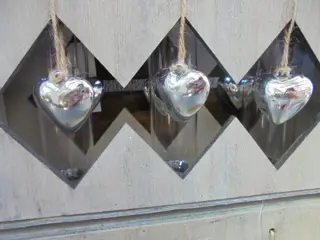 VAAS REAGEERBUIS - KOKER VAASJES 3 dlg GLAS h 13 X 23 CM Nieuw